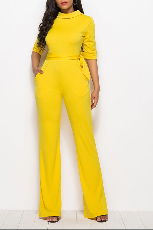 The Versatile Chic Mock Neck Jumpsuit