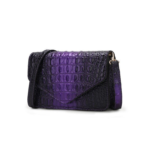 MKF Vanta Croc-Embossed Saddle Bag by Mia K.